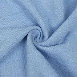Ткань Футер 3-х нитка, Петля, цвет Светло-Голубой (на отрез)  в Новотроицке