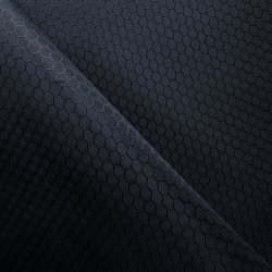 Ткань Оксфорд 300D PU Рип-Стоп СОТЫ, цвет Черный (на отрез)  в Новотроицке