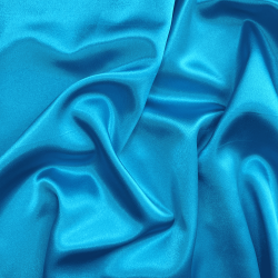 *Ткань Атлас-сатин, цвет Голубой (на отрез)  в Новотроицке
