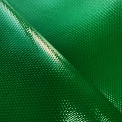 Ткань ПВХ 600 гр/м2 плотная, Зелёный (Ширина 150см), на отрез  в Новотроицке