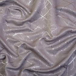Ткань Блэкаут для штор светозатемняющая 75% &quot;Ледовое тиснение цвет Серый&quot; (на отрез)  в Новотроицке