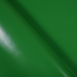 Ткань ПВХ 450 гр/м2, Зелёный (Ширина 160см), на отрез  в Новотроицке