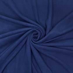 Флис Односторонний 130 гр/м2, цвет Темно-синий (на отрез)  в Новотроицке