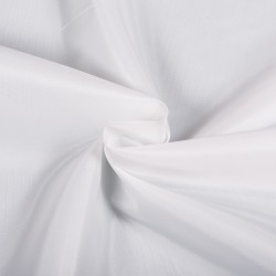 Ткань подкладочная Таффета 190Т, цвет Белый (на отрез)  в Новотроицке