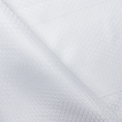 Ткань Оксфорд 300D PU Рип-Стоп СОТЫ, цвет Белый (на отрез)  в Новотроицке