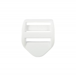 Пряжка регулировочная 25 мм УСИЛЕННАЯ (трехщелевка), цвет Белый LS (поштучно)  в Новотроицке