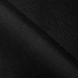 Прорезиненная ткань Оксфорд 600D ПВХ, Черный (на отрез)  в Новотроицке