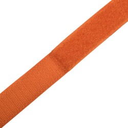 Контактная лента 25мм цвет Оранжевый (велькро-липучка, на отрез)  в Новотроицке