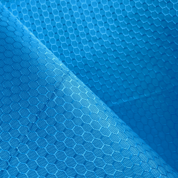 Ткань Оксфорд 300D PU Рип-Стоп СОТЫ, цвет Голубой (на отрез)  в Новотроицке