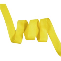 Окантовочная лента-бейка, цвет Жёлтый 22мм (на отрез)  в Новотроицке